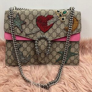 Authentic Gucci Dionysus Shoulder Bag with Embellishments with COA
